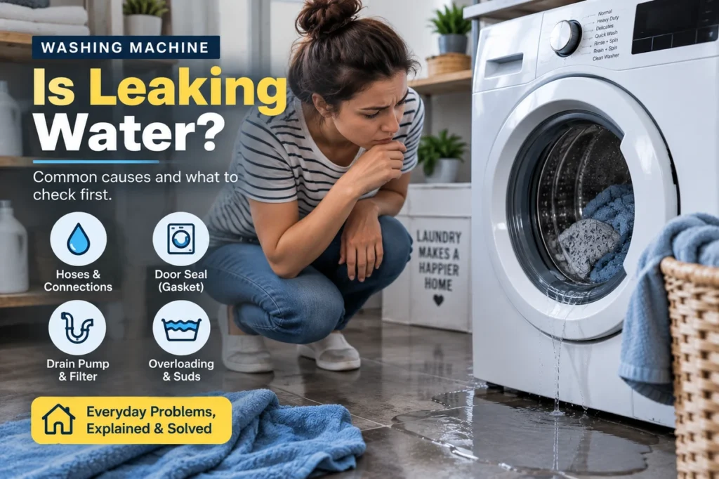 Washing Machine Is Leaking Water? Common Causes and What to Check